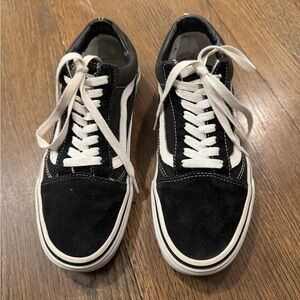 Vans Black and White Low-Top Sneakers